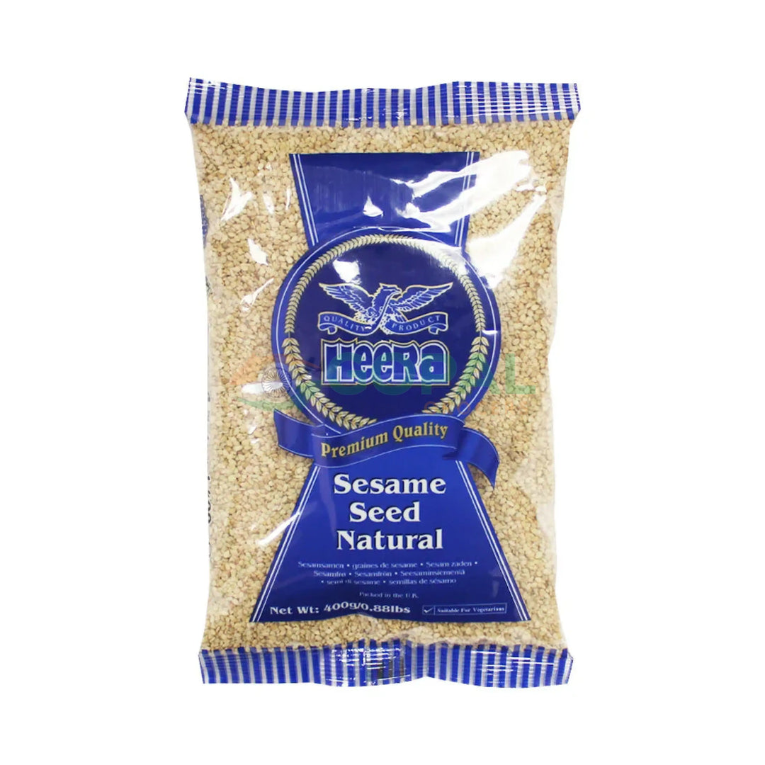 Heera Sesame Seeds - Natural 400g - Sesame Seeds