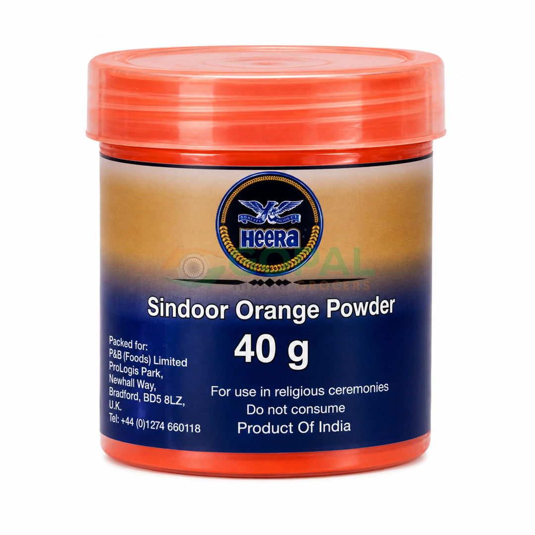 Heera Sindoor Orange Powder 40g - Pooja Essentials