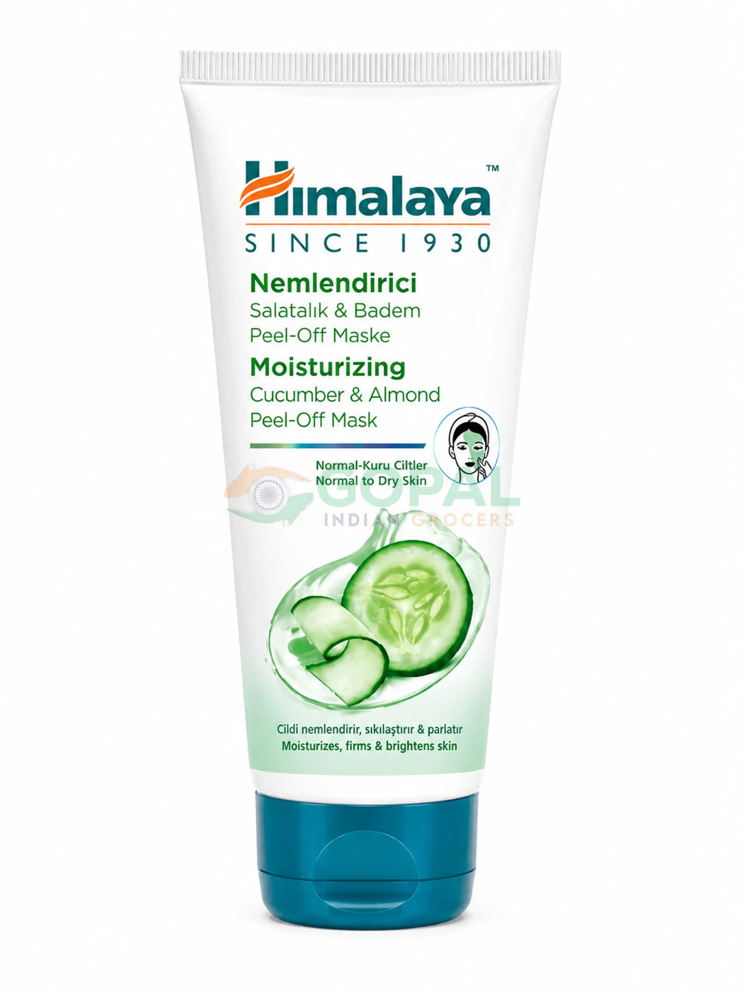 Himalaya Refreshing Cleansing Almond & Cucumber Peel-Off Mask 75ml - Body Care