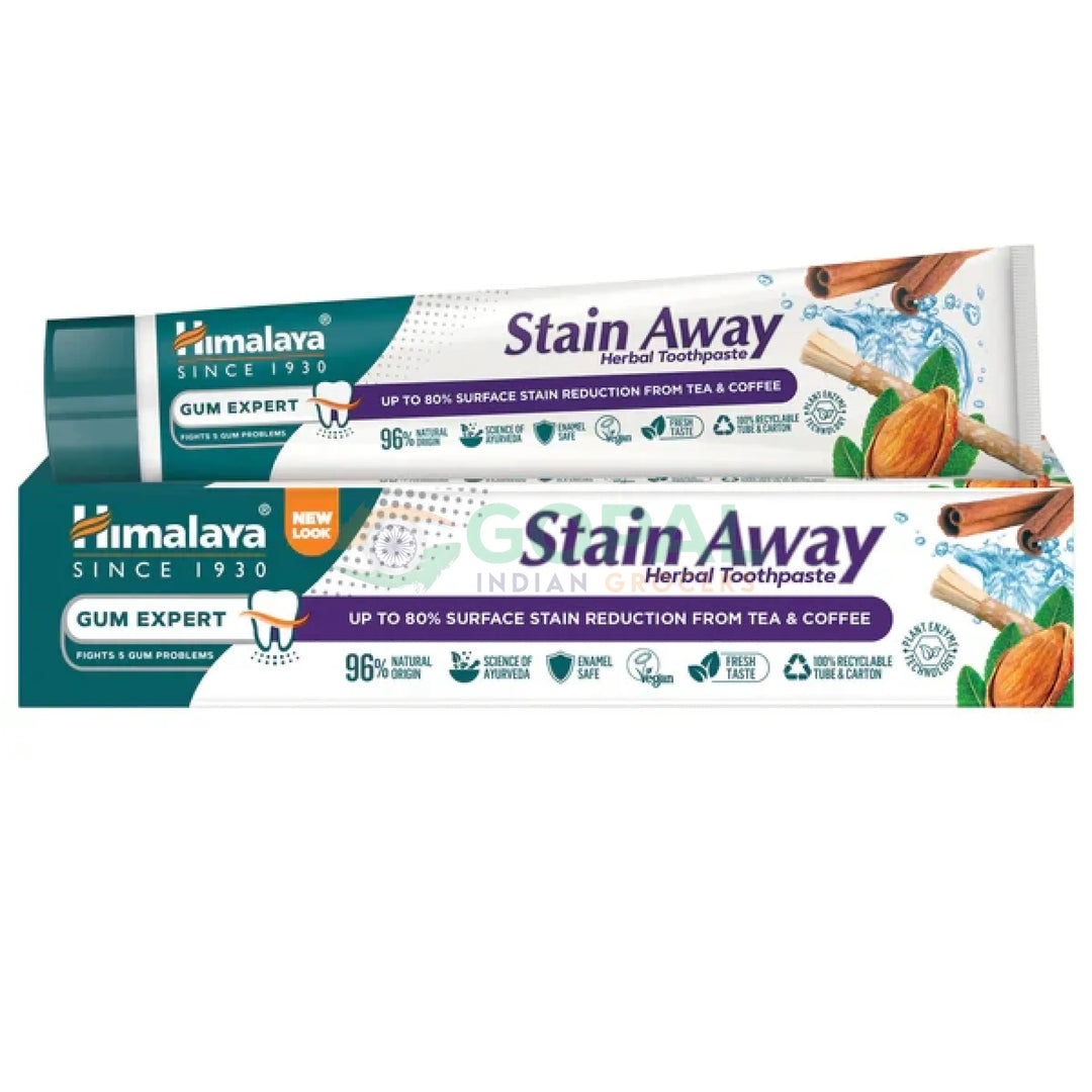 Himalaya Stain-Away Herbal Toothpaste 75ml - Dental Care