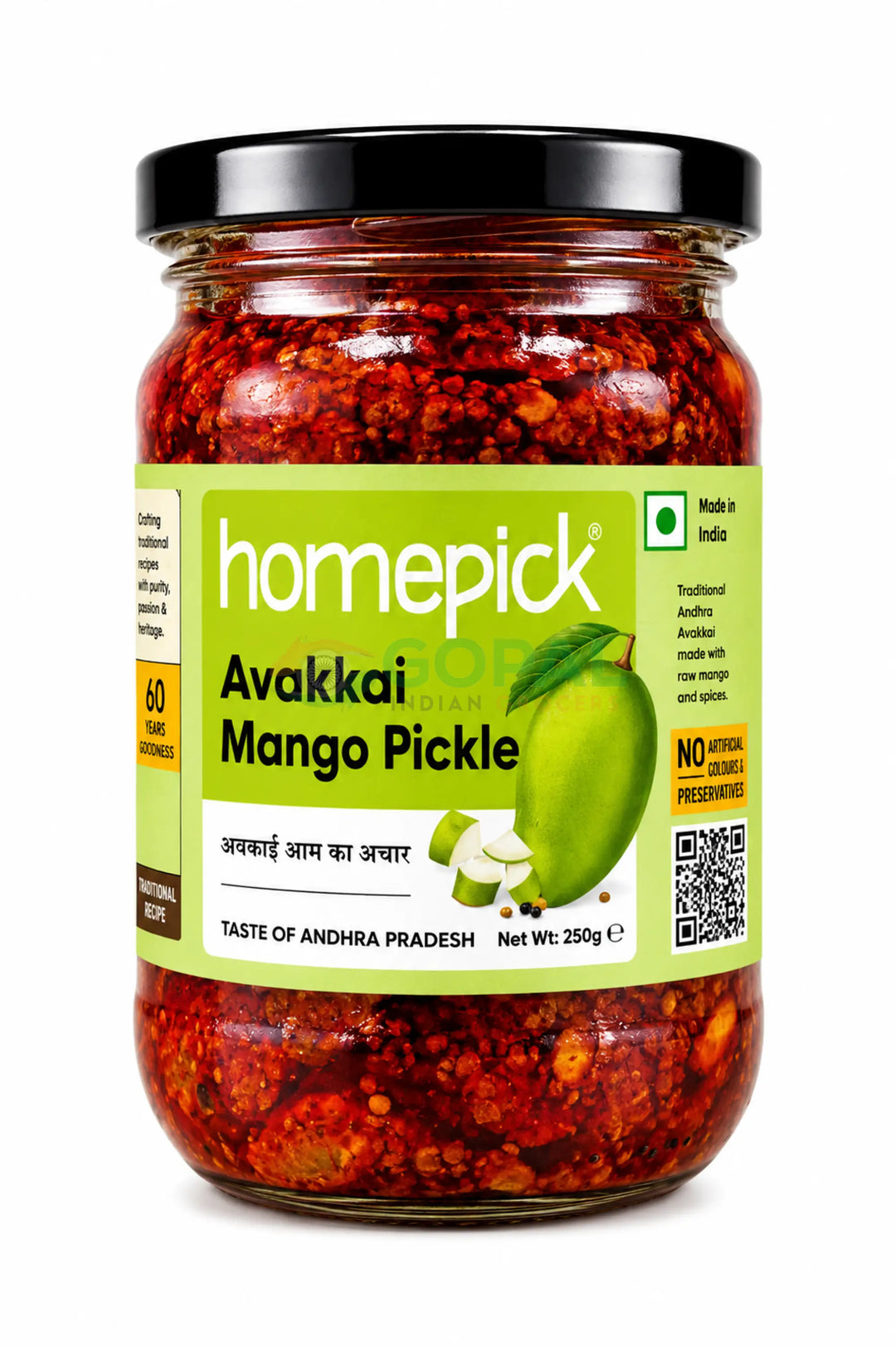 Homepick Avakkai Mango Pickle 250g - Pickles