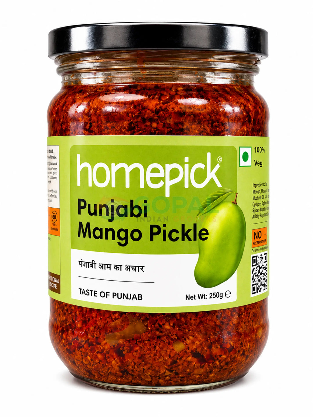 Homepick Punjabi Mango Pickle 250g - Pickles