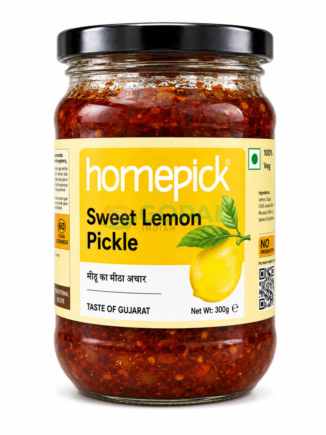 Homepick Sweet Lemon Pickle 300g - Pickles