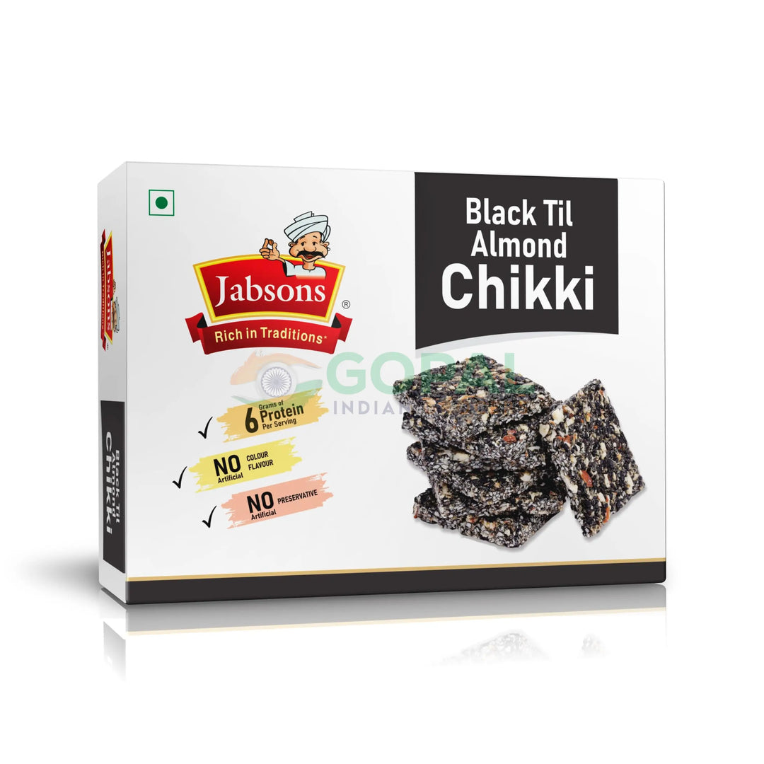 Jabsons Chikki Black Til Almond 270g - Chikki