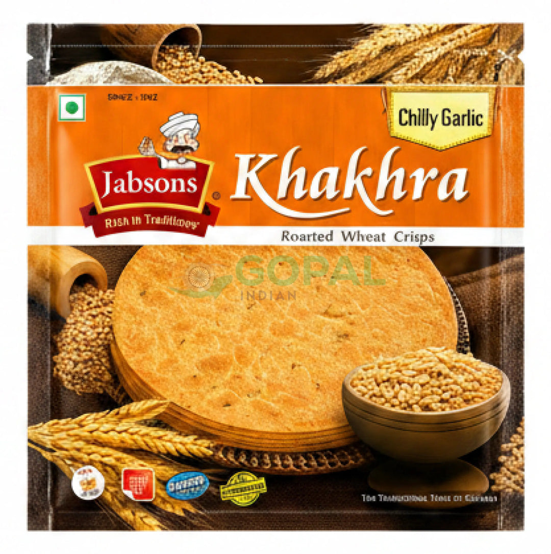 Jabsons Chilly Garlic Khakhra 180g - Khakhra