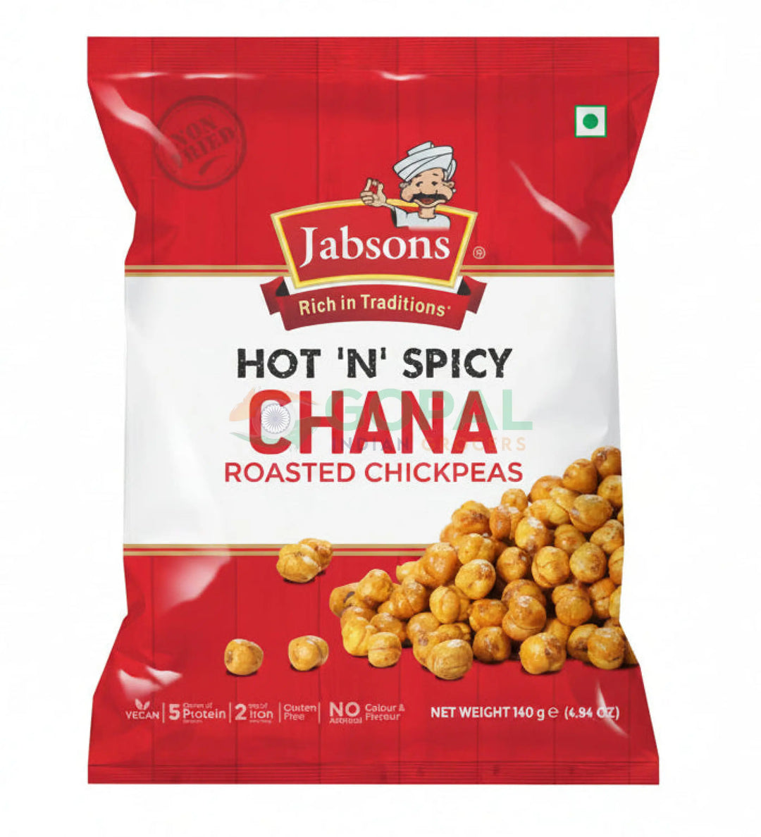Jabsons Hot n Spicy Chana 140g - Daria