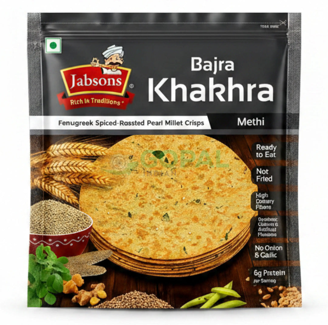 Jabsons Methi Bajra Khakhra 180g - Khakhra