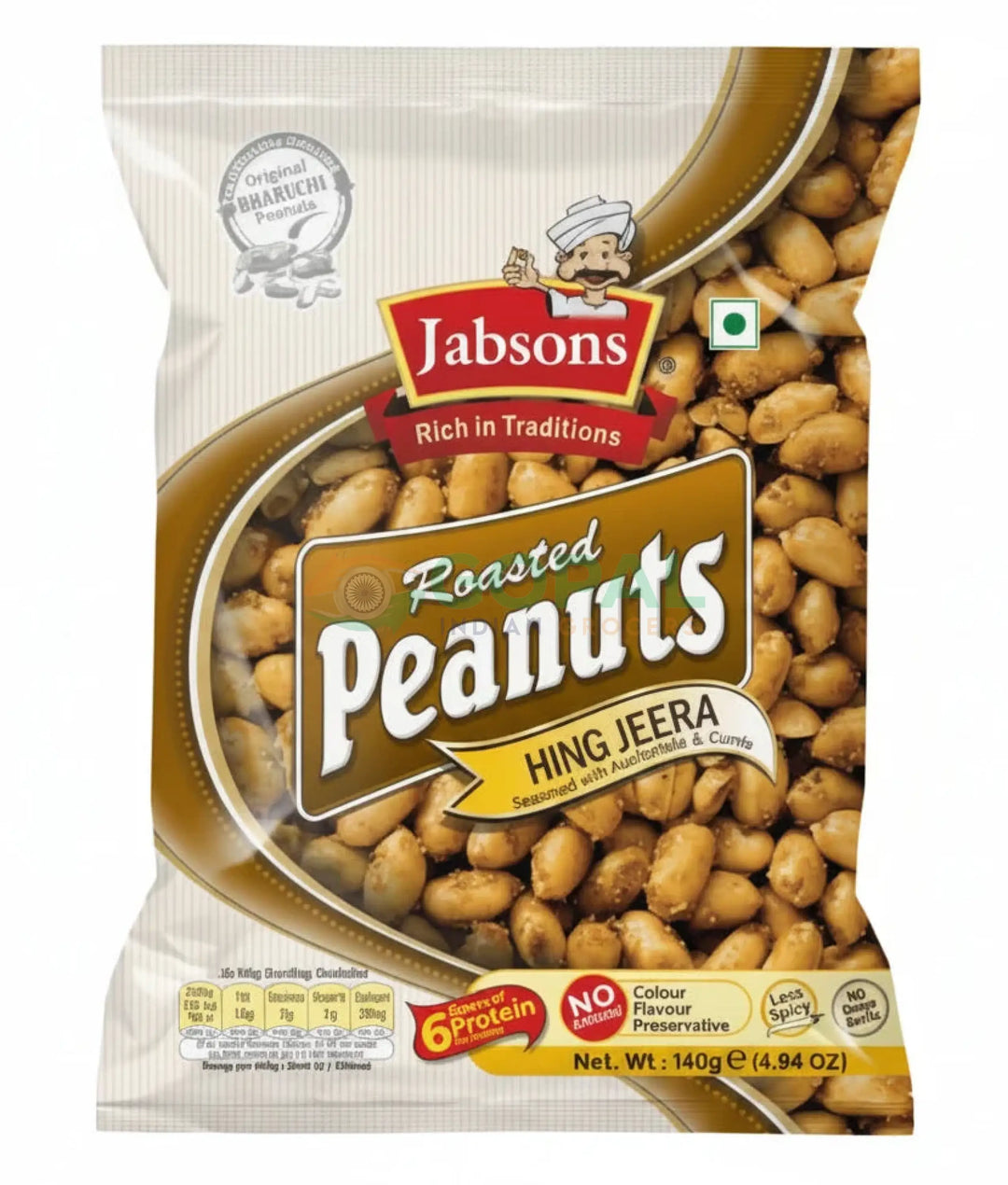 Jabsons Roasted Peanut Hing Jeera 140g