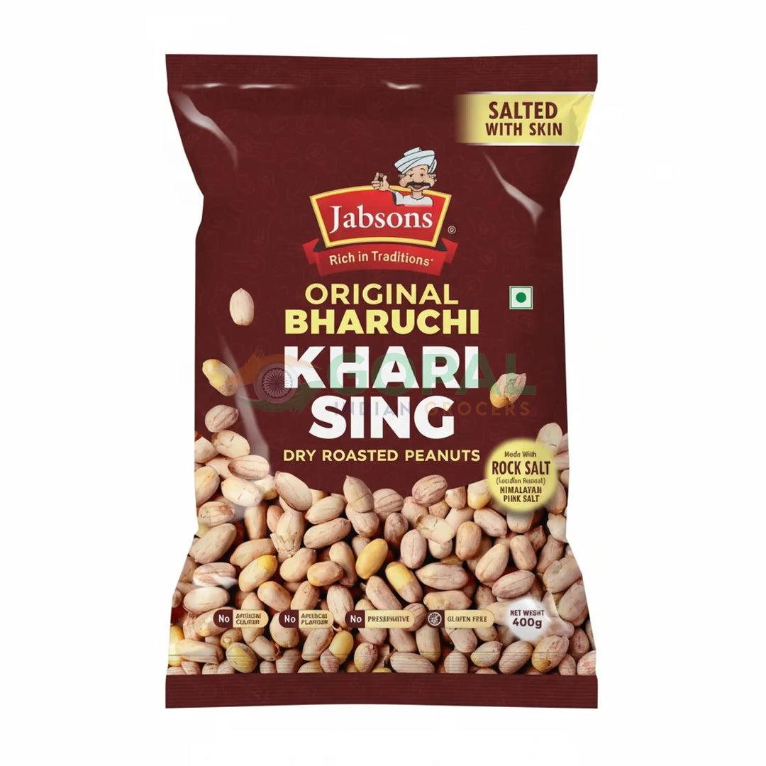 Jabsons Roasted Peanut Original Bharuchi Khari Sing 400g - Peanuts