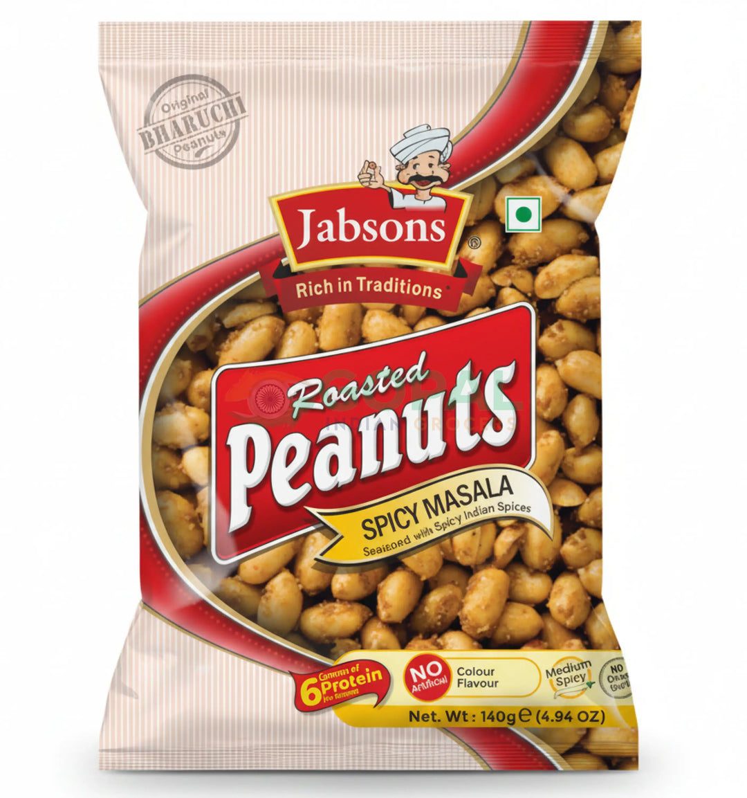Jabsons Roasted Peanut Spicy Masala 140g