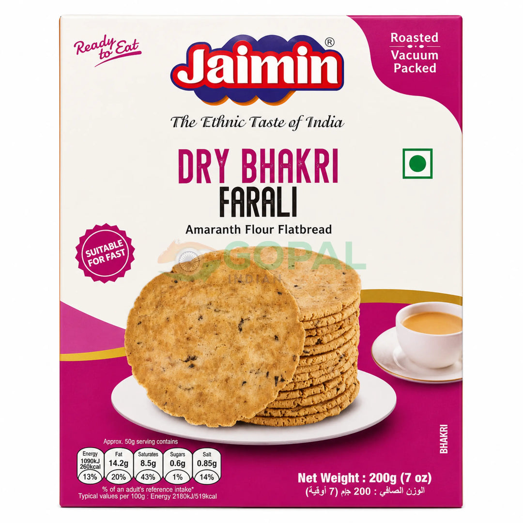Jaimin Dry Bhakri Farali 200g - Farali Snacks