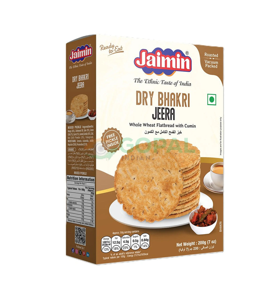 Jaimin Dry Jeera Bhakri 200g - Bhakhri