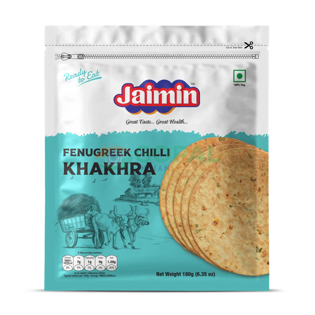 JAIMIN FENUGREEK CHILLI KHAKHRA180g