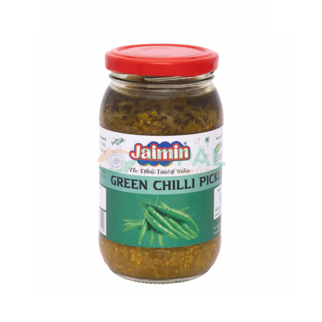Jaimin Green Chilli Pickle 400g - Pickles