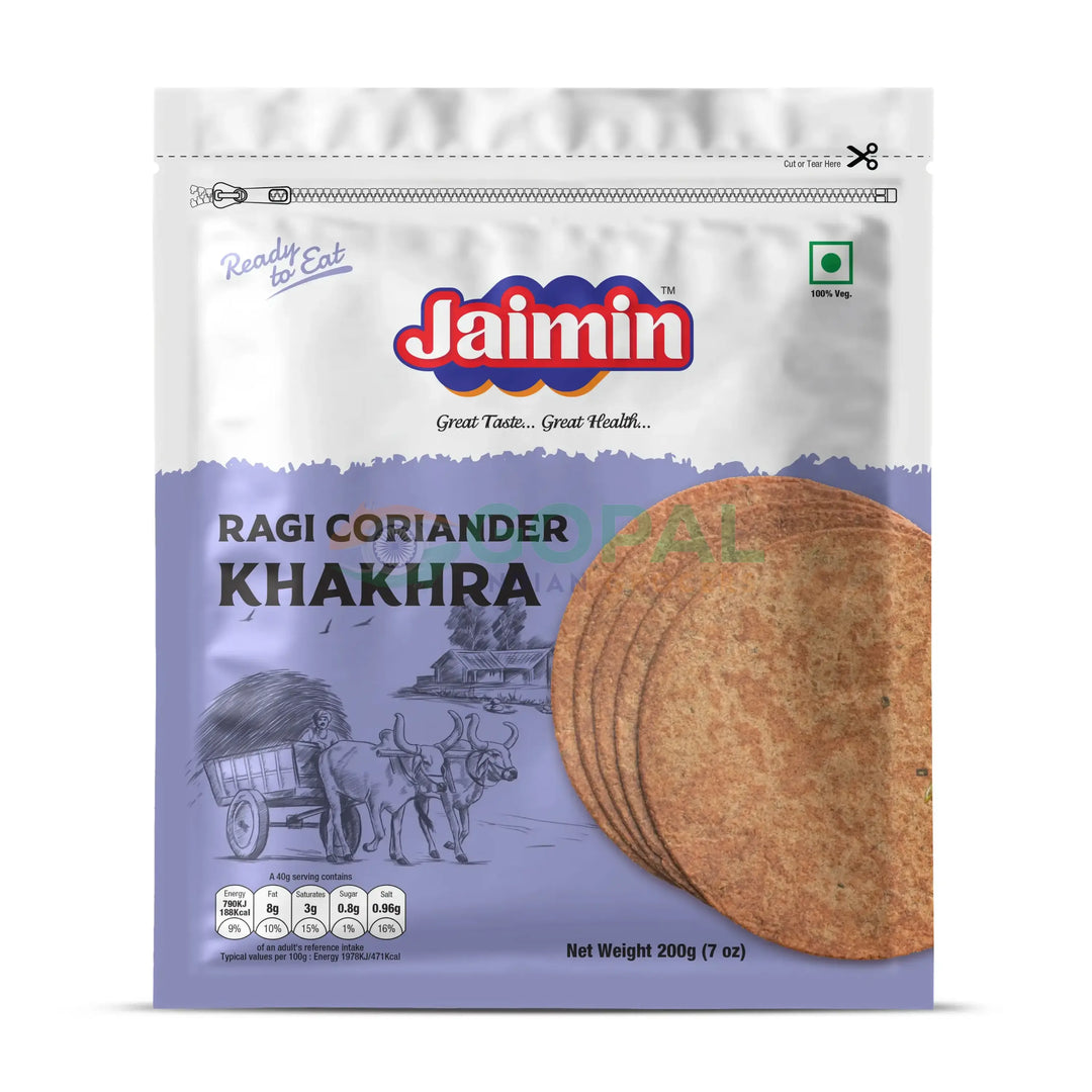 JAIMIN RAGI CORIANDER KHAKHRA 200g