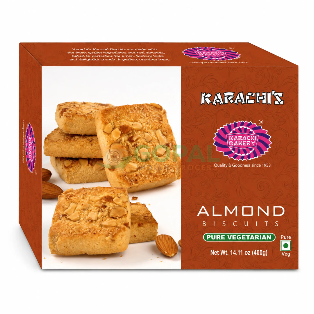 Karachi Almond Biscuit 400g - Biscuits & Cookies
