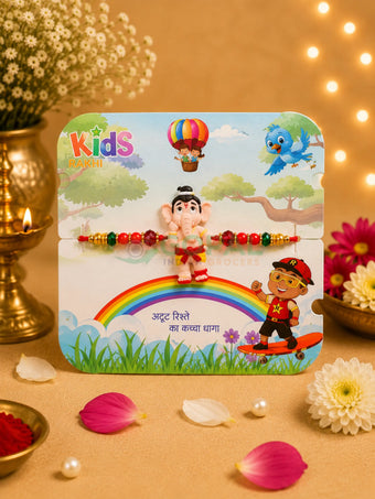 Kids Rakhi Design 1 - 8 - Festival Related Products