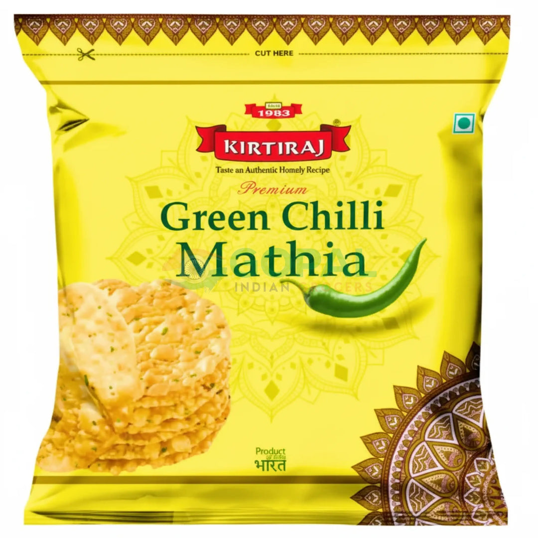 Kirtiraj Green Chilli Mathiya 200g - Mathiya & Chorafali