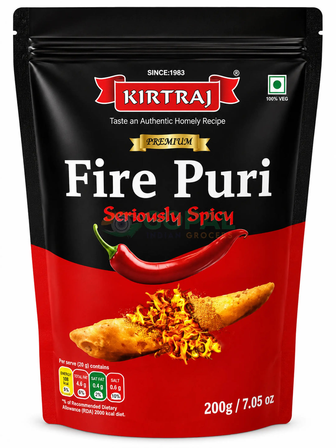 Kirtiraj Namkeen Fire Puri 200g - Other Snacks