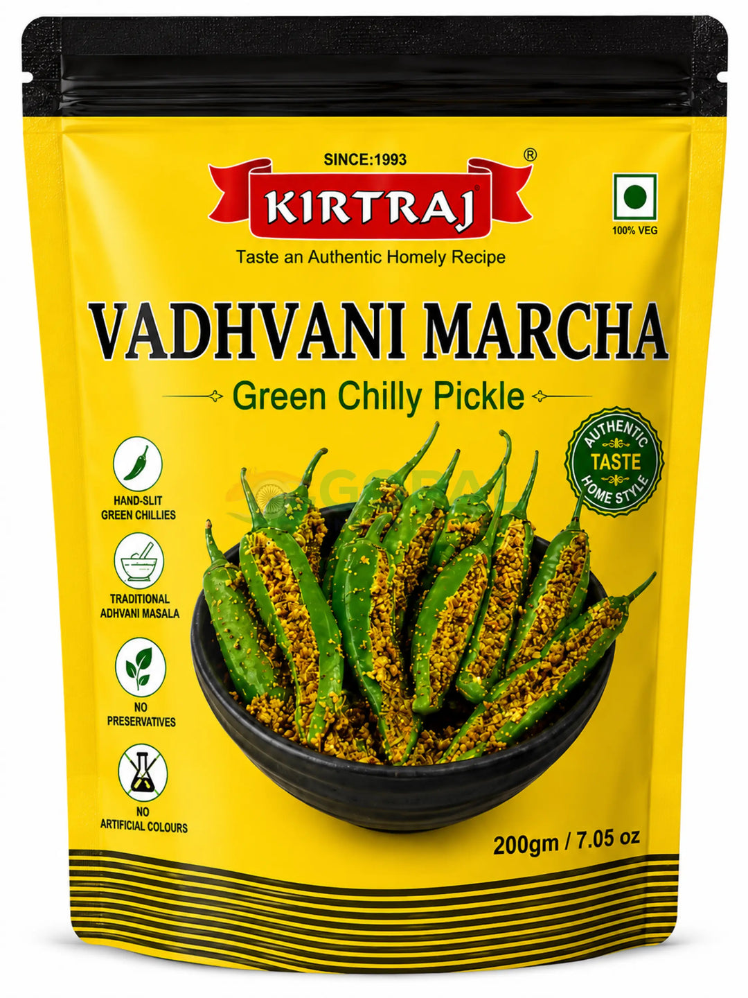Kirtiraj Vadhvani Marcha 200g - Other Snacks