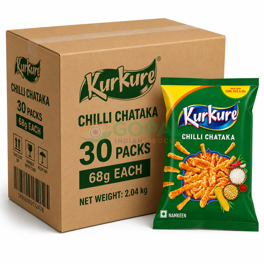 Kurkure Chilli Chataka 68g (Box Of 30) - Crisps & Kurkure