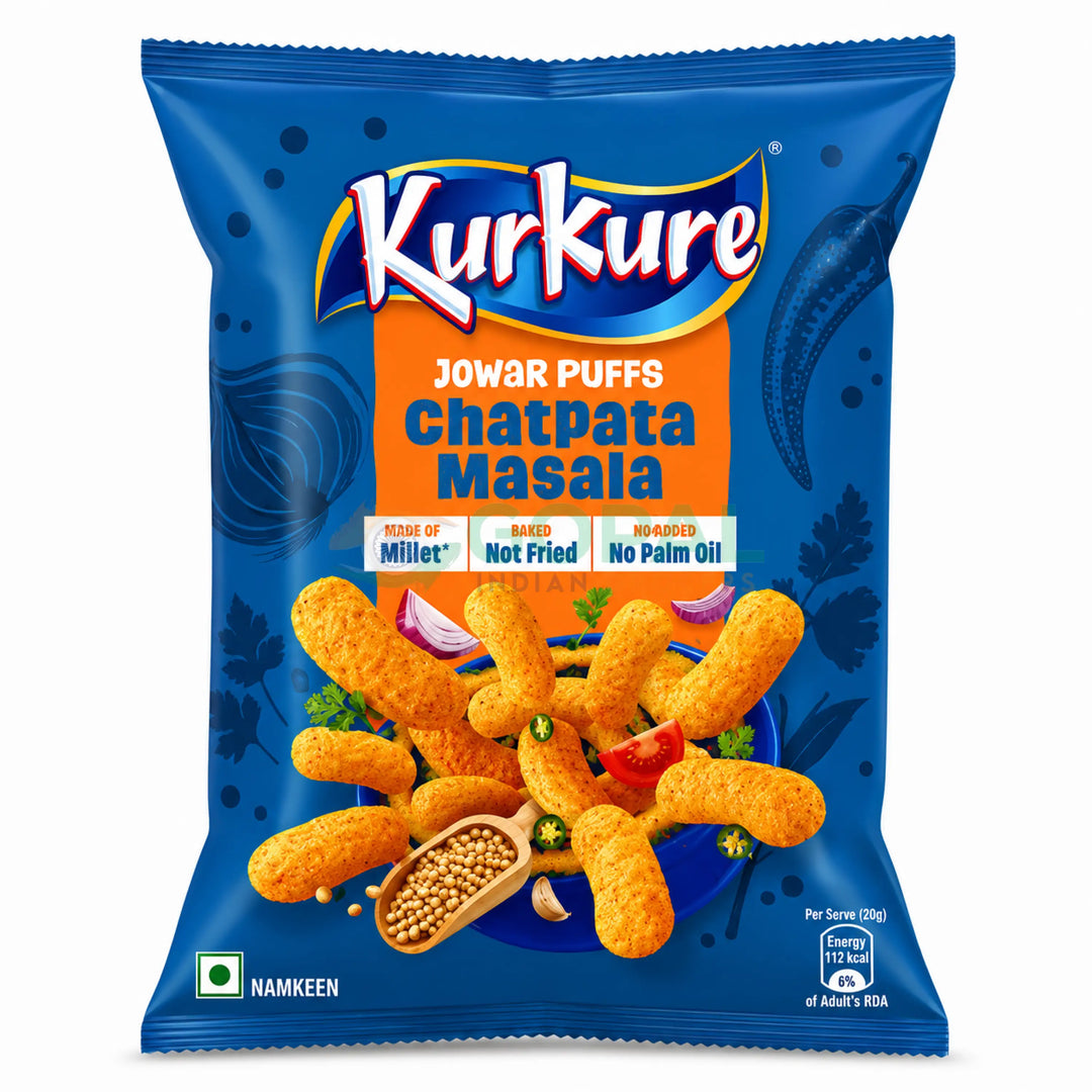 Kurkure Jowar Puffs Chatpata Masala 50g - Crisps & Kurkure