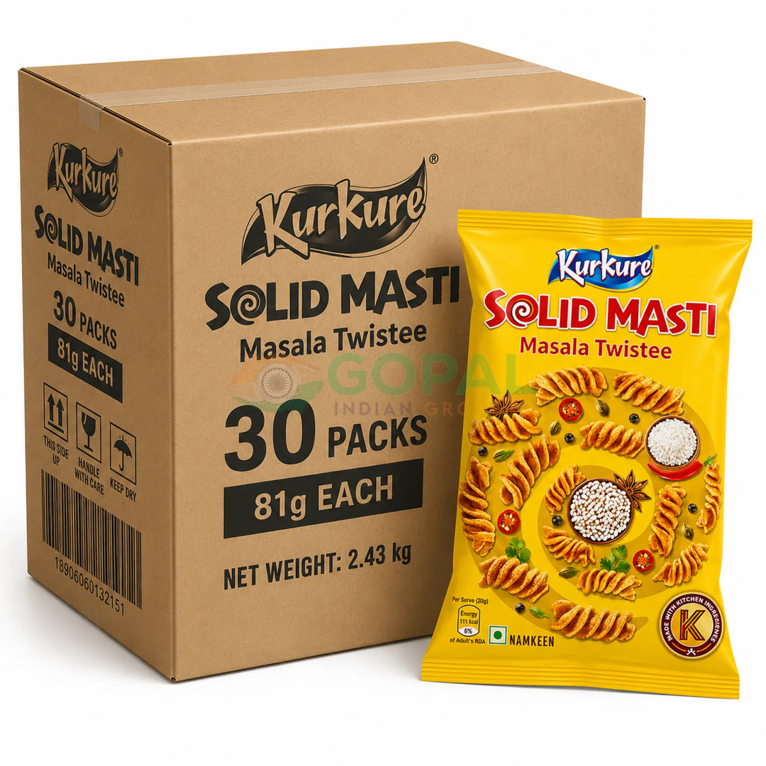 Kurkure Solid Masti Masala Twistee 81g (Box Of 30) - Crisps & Kurkure