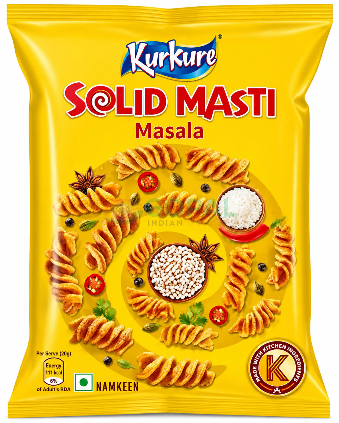 Kurkure Solid Masti Masala Twistee 81g - Crisps & Kurkure