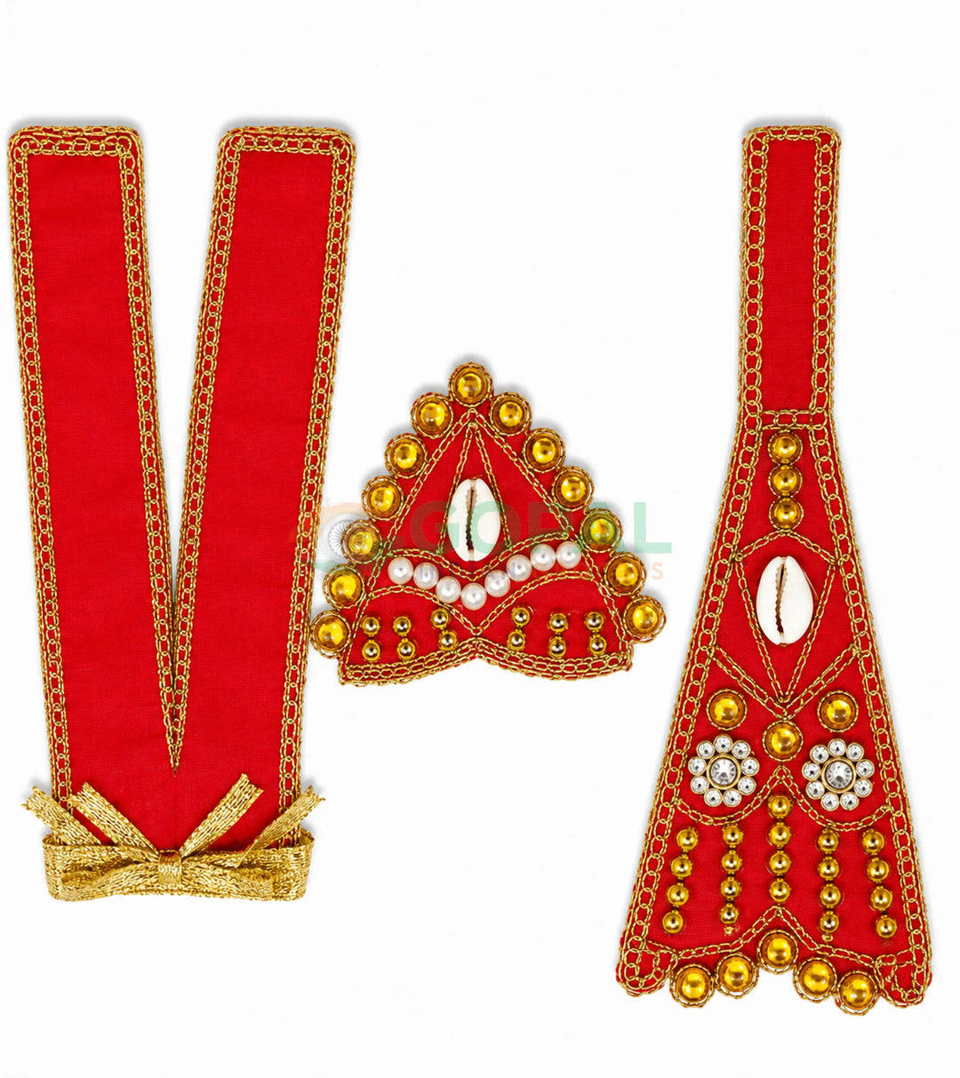 Laddu Gopal Vagha (Poshak) Size 3 (Design - 2) - Festival Related Products