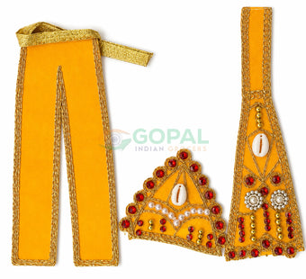 Laddu Gopal Vagha (Poshak) Size 3 (Design - 2) - Festival Related Products