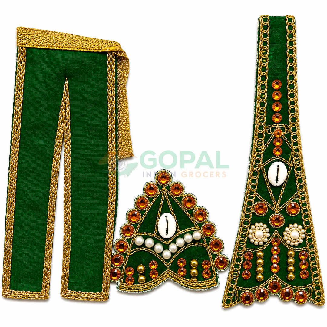 Laddu Gopal Vagha (Poshak) Size 3 (Design - 2) - Festival Related Products