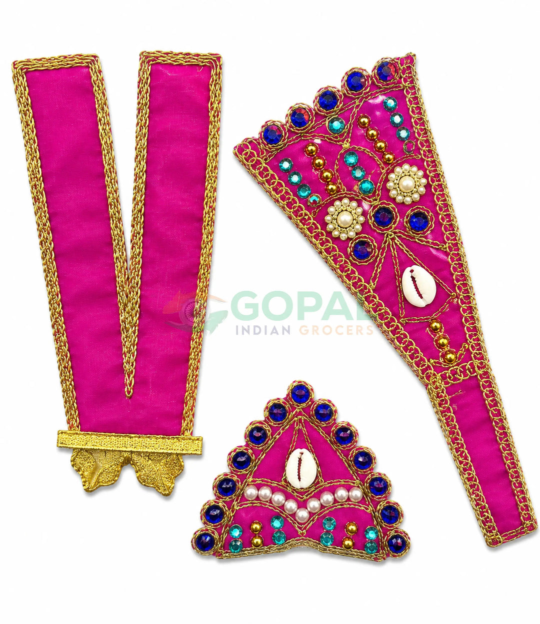Laddu Gopal Vagha (Poshak) Size 3 (Design - 2) - Festival Related Products