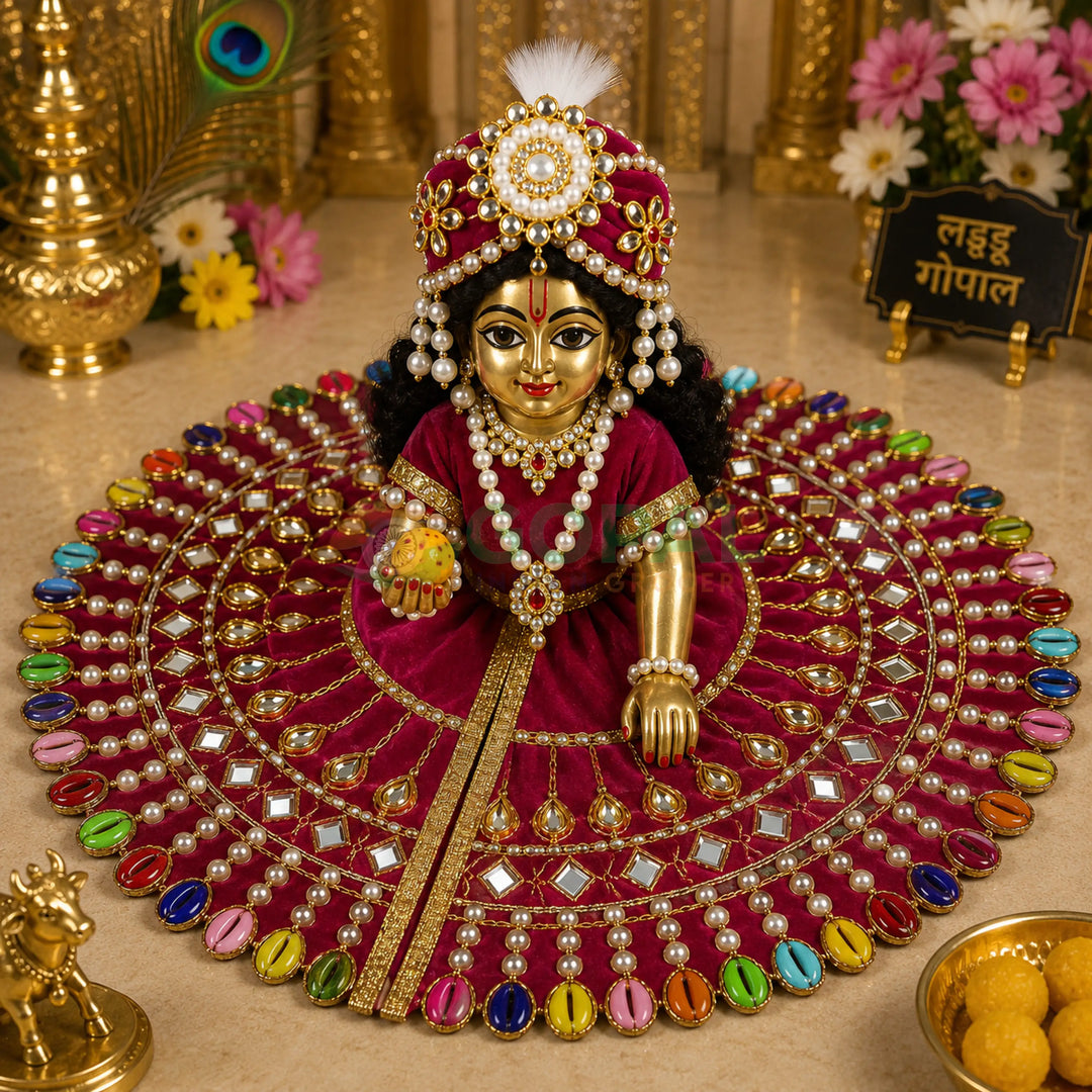 Laddu Gopal Vagha (Poshak) Size 6 - Festival Related Products