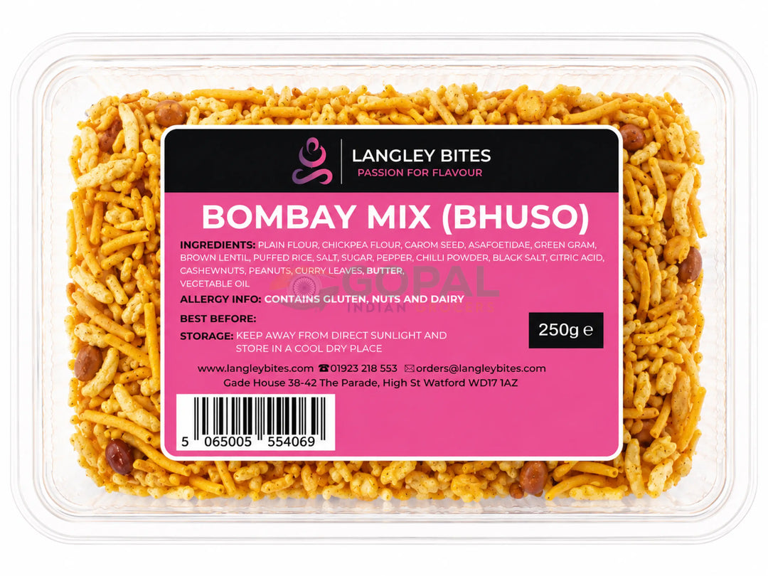 Langley Bites Bombay Mix Bhuso 250g - Numkeen Mix