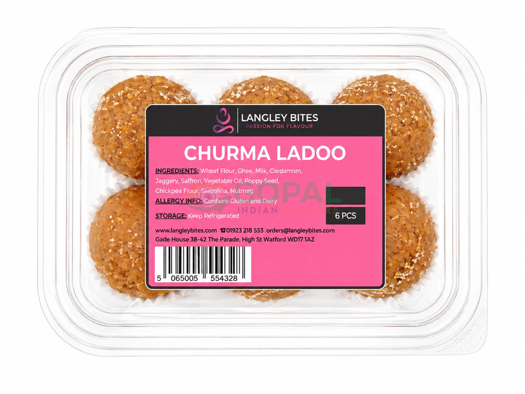 Langley Bites Churma Ladoo 6pcs - Sweets (Mithai)