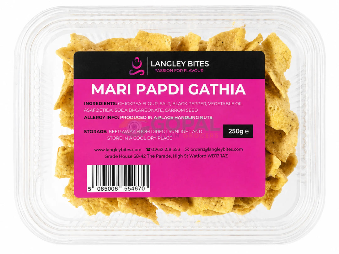 Langley Bites Mari Papdi Gathiya 250g - Gathiya & Sev