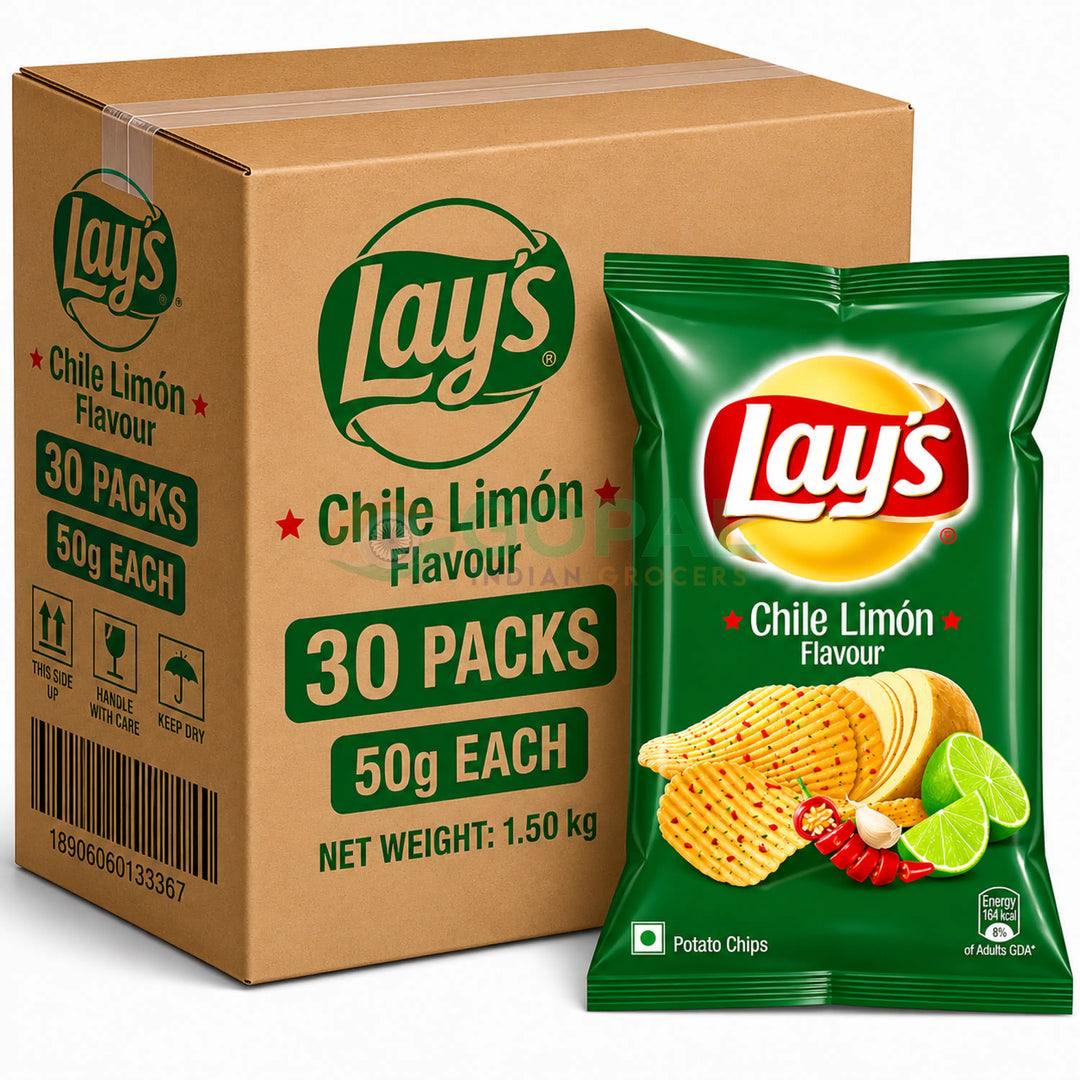 Lay’s Chilli Lemon 50g (Box Of 30) - Crisps & Kurkure