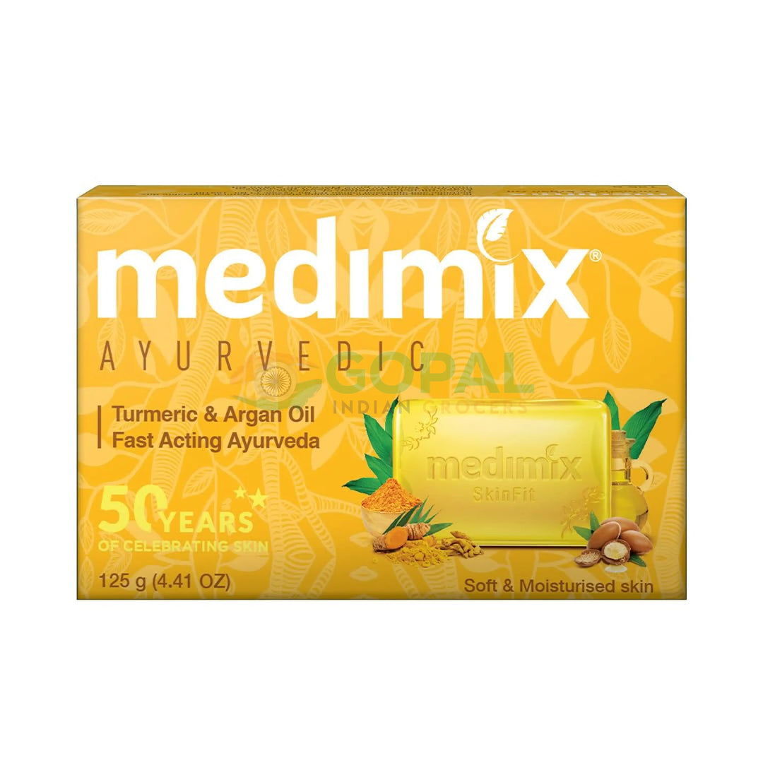 Medimix Ayurvedic Turmeric & Argan Oil Soap 125g - Health & Herbal Products