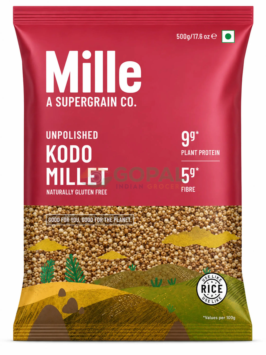Mille Grains Kodo Millet 500g - Whole Grain