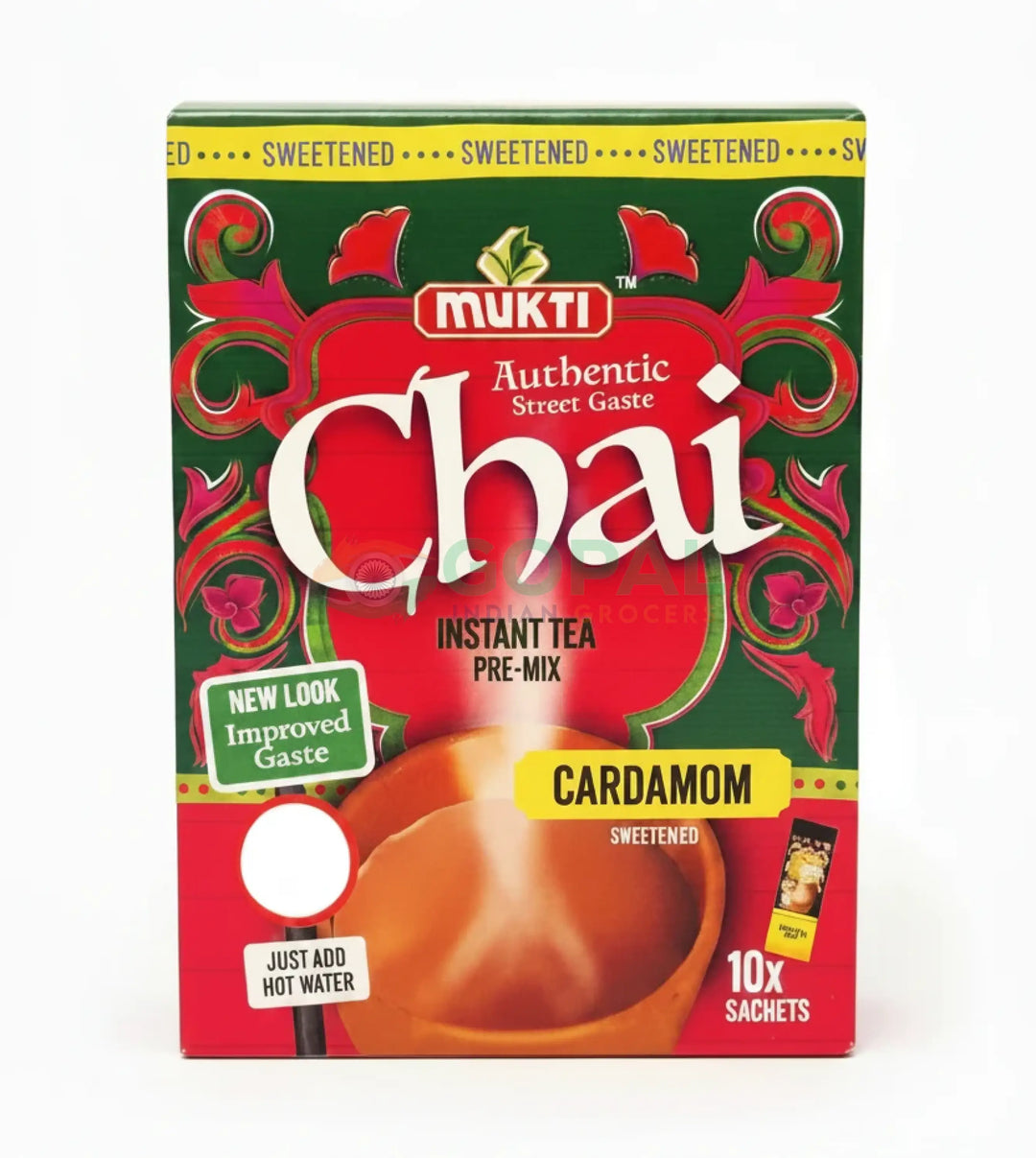 Mukti Instant Unsweetened Elaichi Chai - Tea