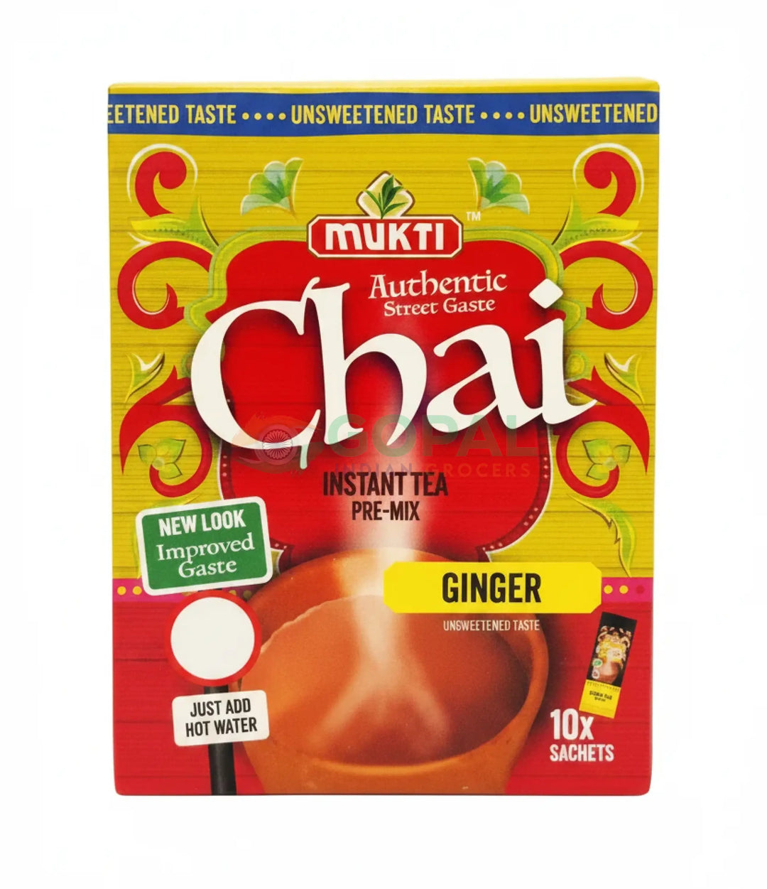 Mukti Instant Unsweetened Ginger Chai - Tea