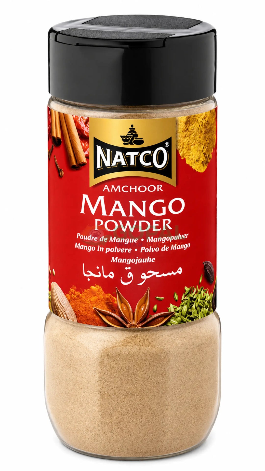 Natco Amchoor Mango Powder Jar 100g - Ground Spices