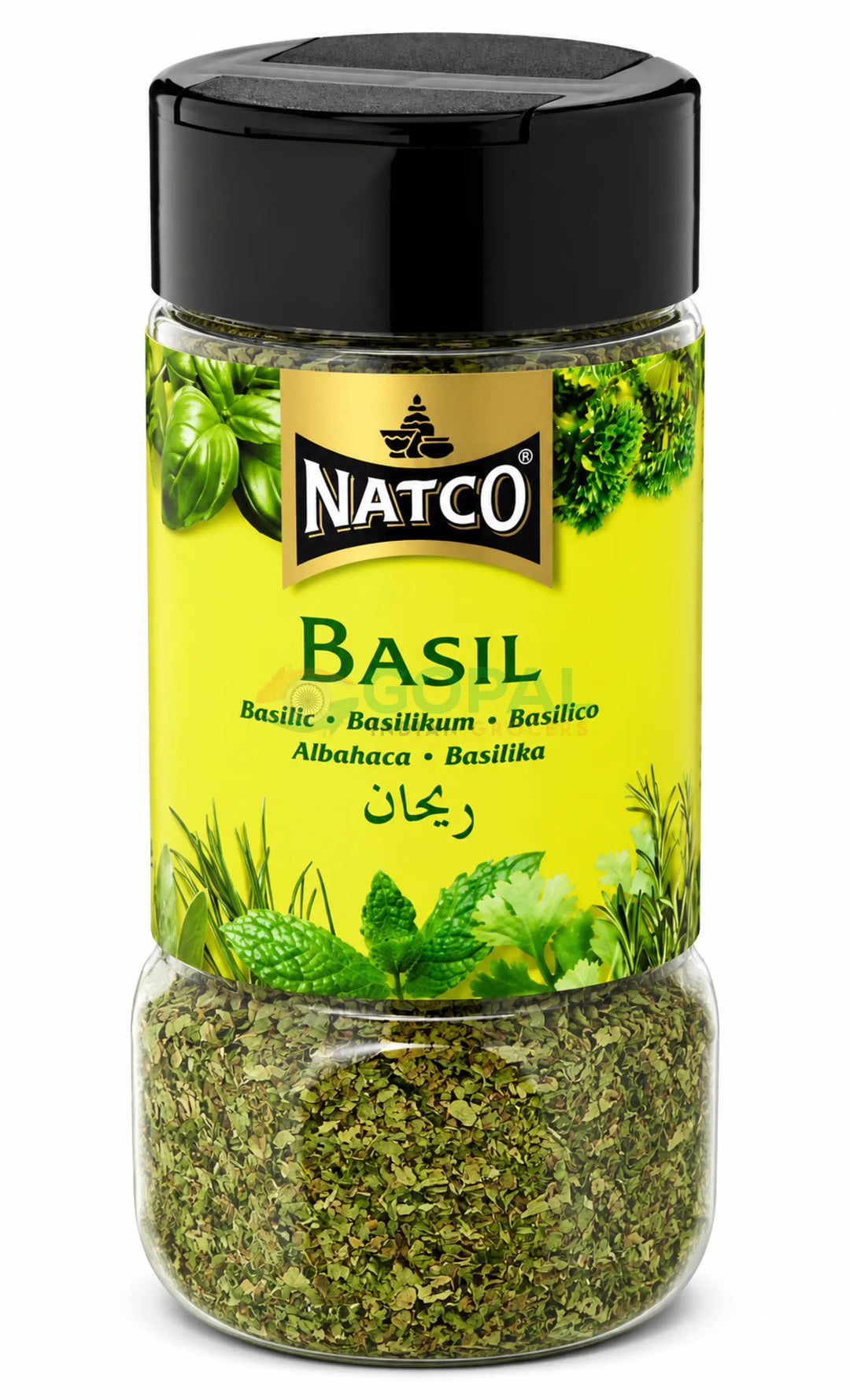 Natco Basil Jar 25g - Herbs