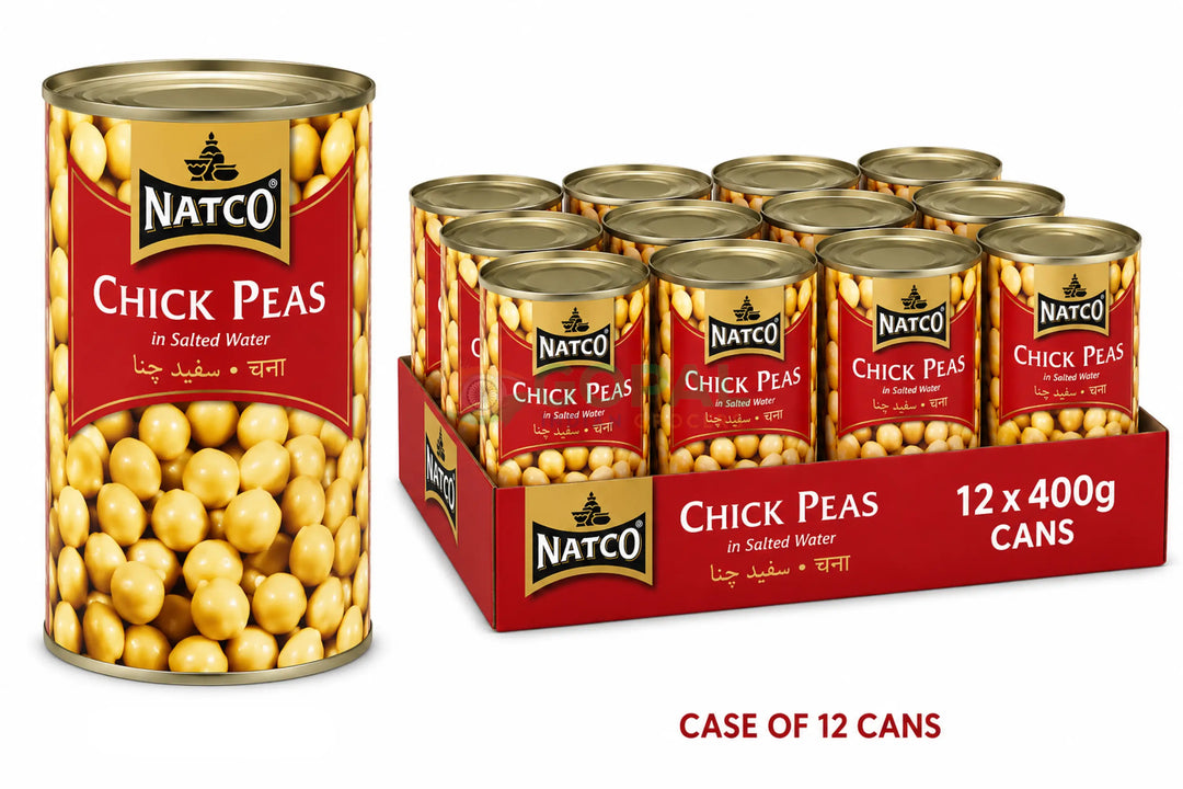 Natco Chick Peas Boiled 400g (Case Of 12) - Canned Beans