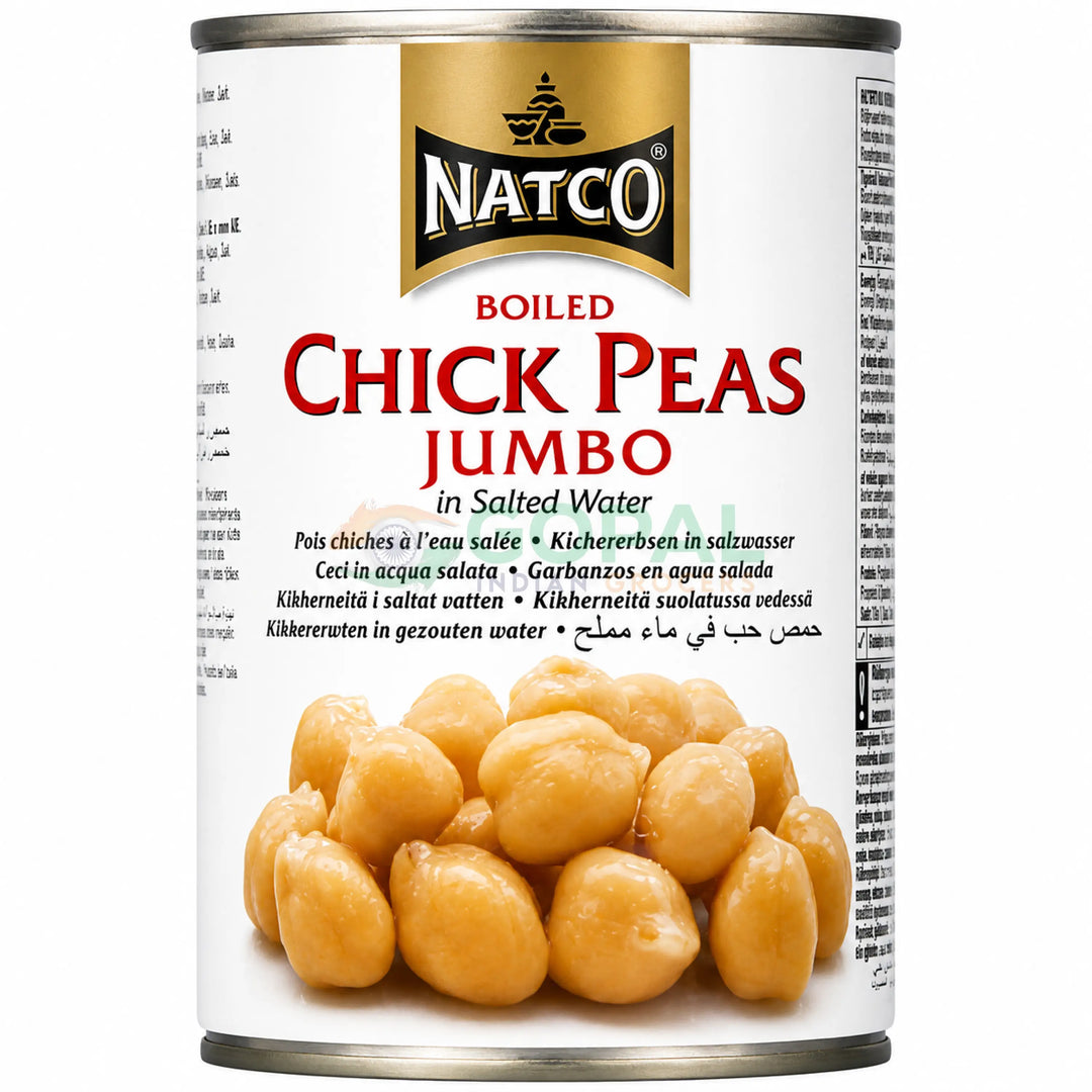 Natco Chick Peas Boiled Jumbo 400g - Canned Beans