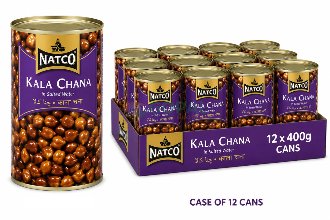 Natco Kala Chana Boiled 400g (Case Of 12) - Canned Beans