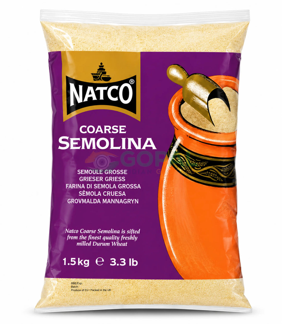 Natco Semolina Coarse 1.5Kg - Semolina