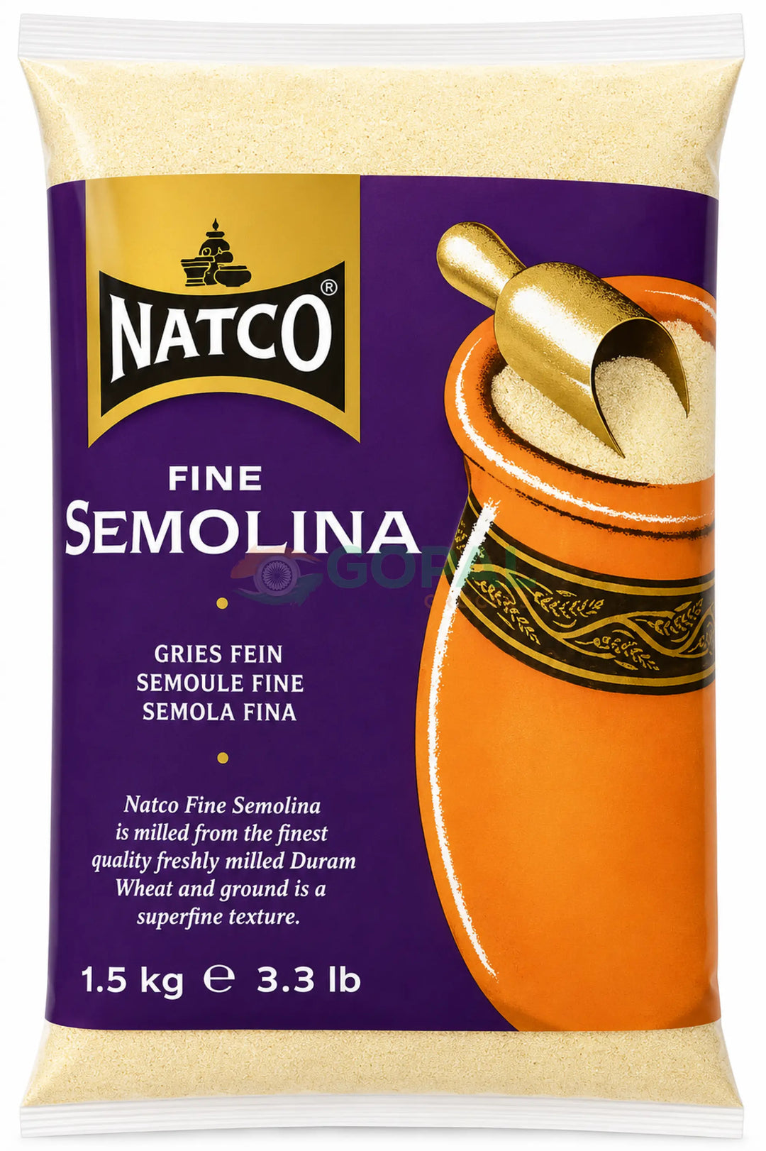 Natco Semolina Fine 1.5Kg - Semolina