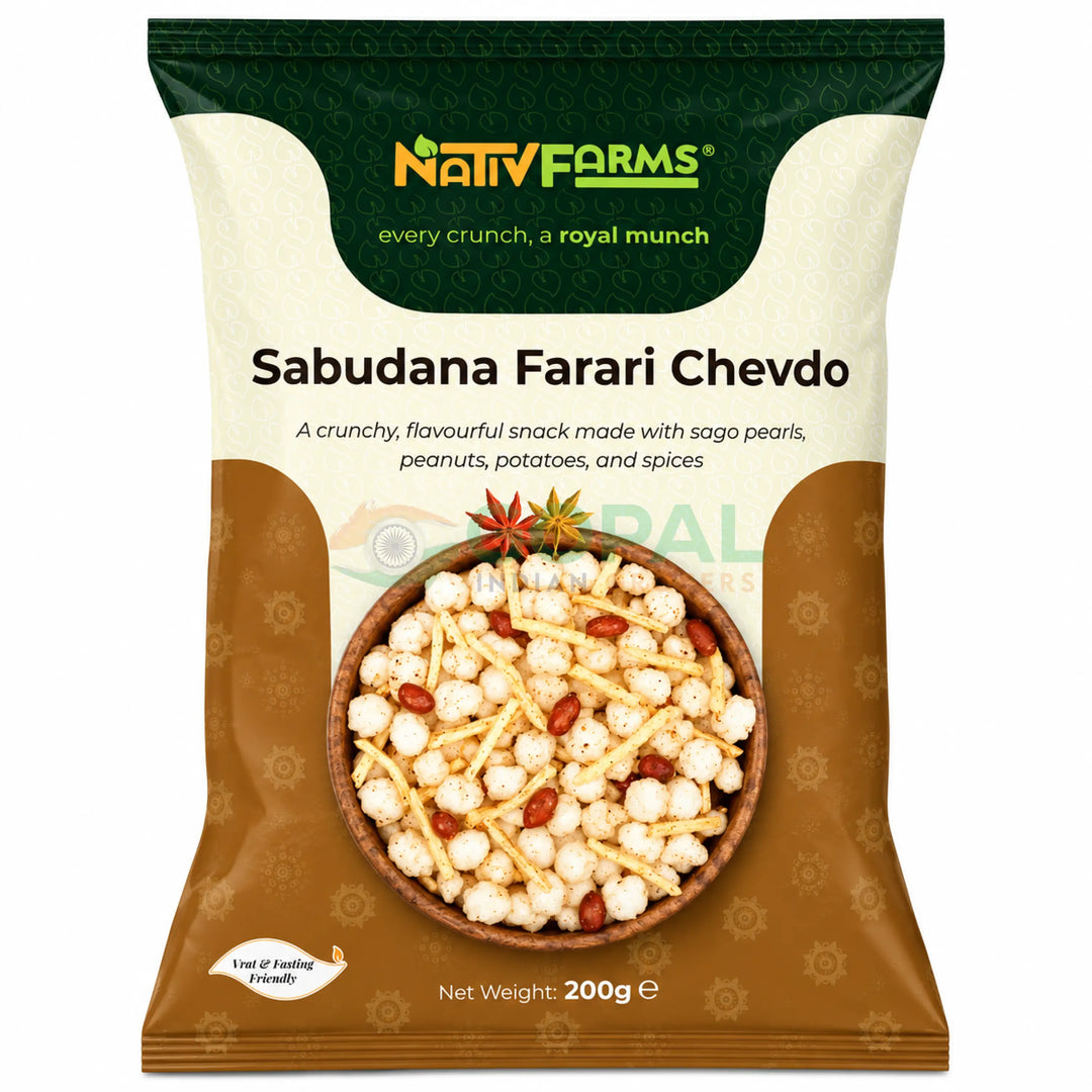 Nativ Farms Sabudana Farari Chevdo 200g - Farali Snacks