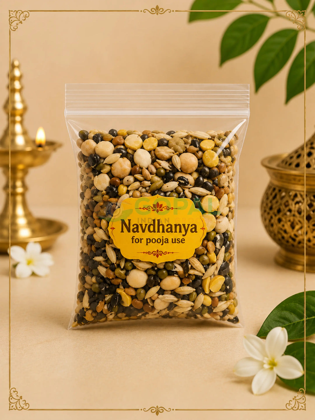 Navdhanya (Nav Grah 9 Grains & Beans Mix) - Pooja Essentials